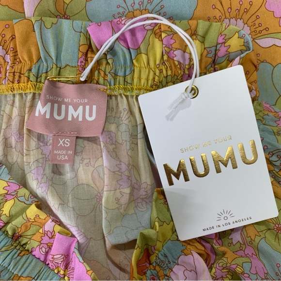 Show Me Your Mumu Short Mini Swing Skirt In Groovy Blooms Floral Size XS NWT! - Picture 8 of 11